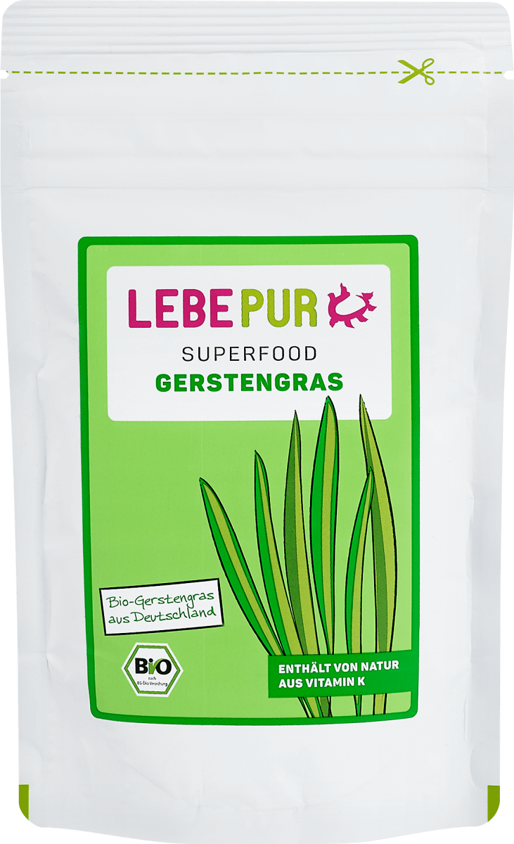 lebepur superfood bio pflanzenpulver gerstengras 125 g dm at