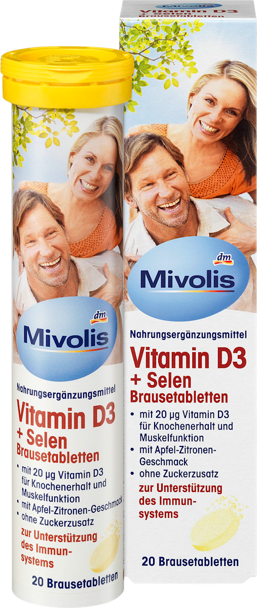 Mivolis Vitamin D3 Selen Brausetabletten 20 St 82 G Dauerhaft Gunstig Online Kaufen Dm De