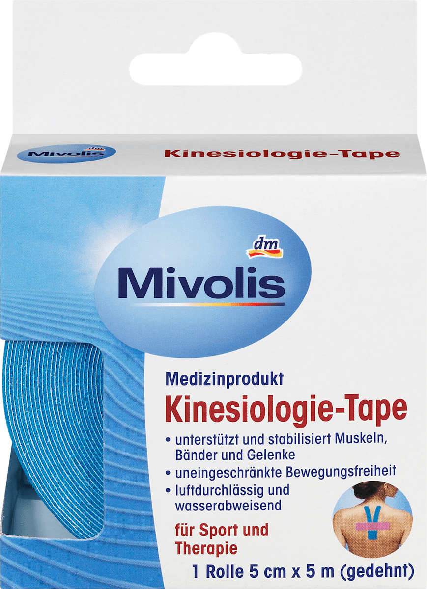 Mivolis Kinesiologie Tape 1 Rolle 5 M Dauerhaft Gunstig Online Kaufen Dm De