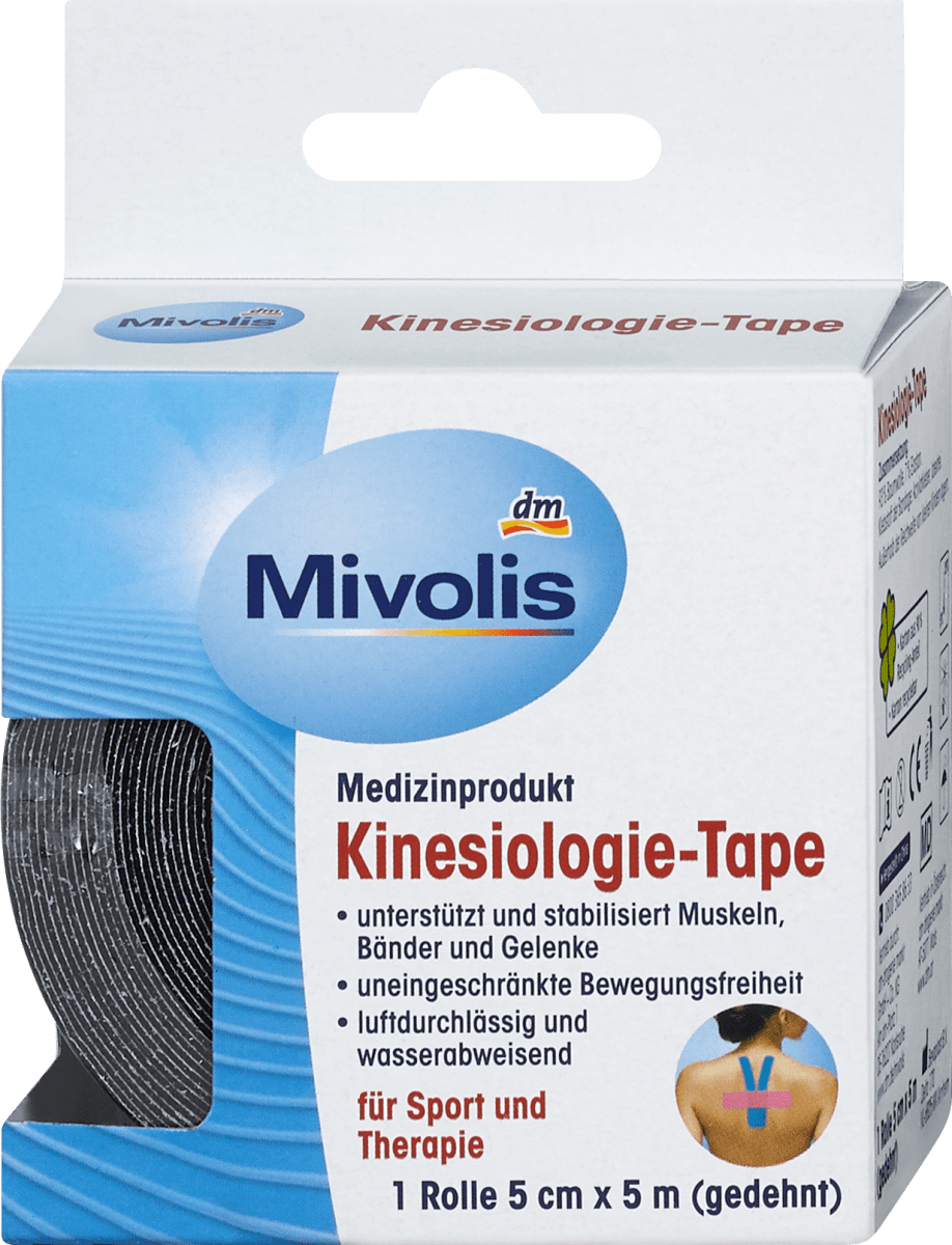 Mivolis Kinesiologie Tape Fur Sport Und Therapie Sort 5 M Dm At