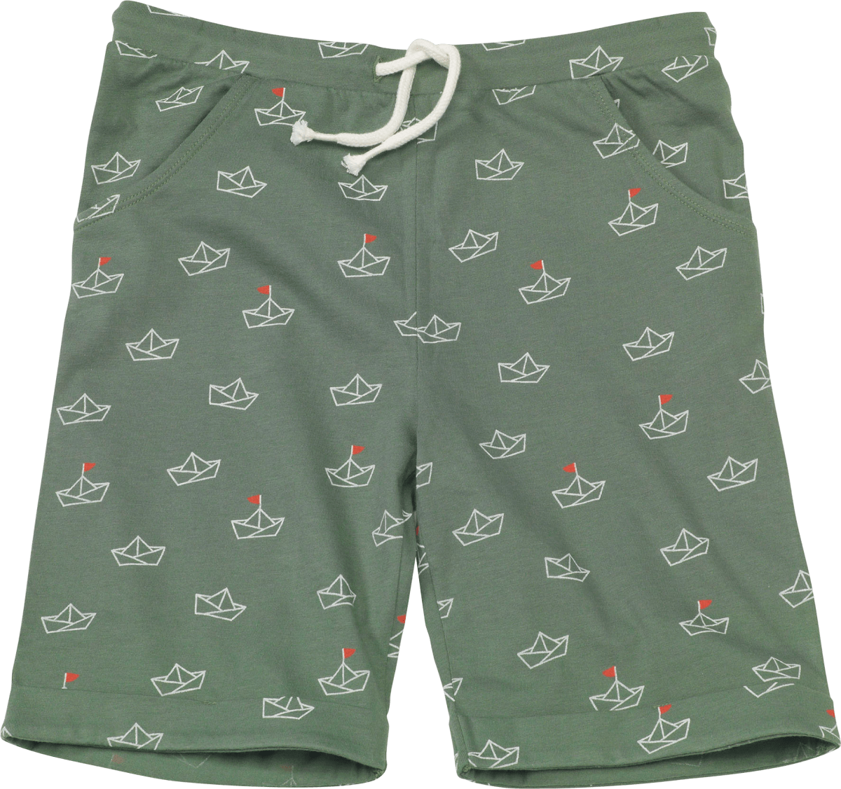 Kinder Shorts, Gr. 140, in Bio-Baumwolle, grün, 1 St