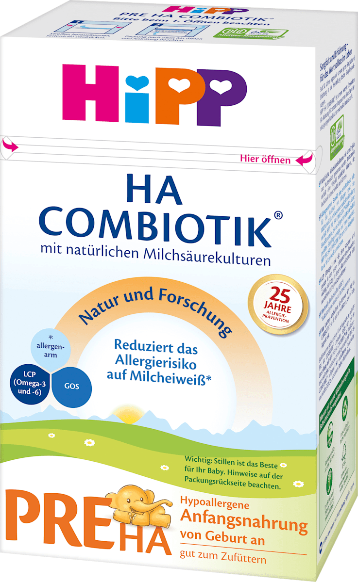 Hipp Anfangsmilch Pre Ha Combiotik Von Geburt An 600 G Dauerhaft Gunstig Online Kaufen Dm De