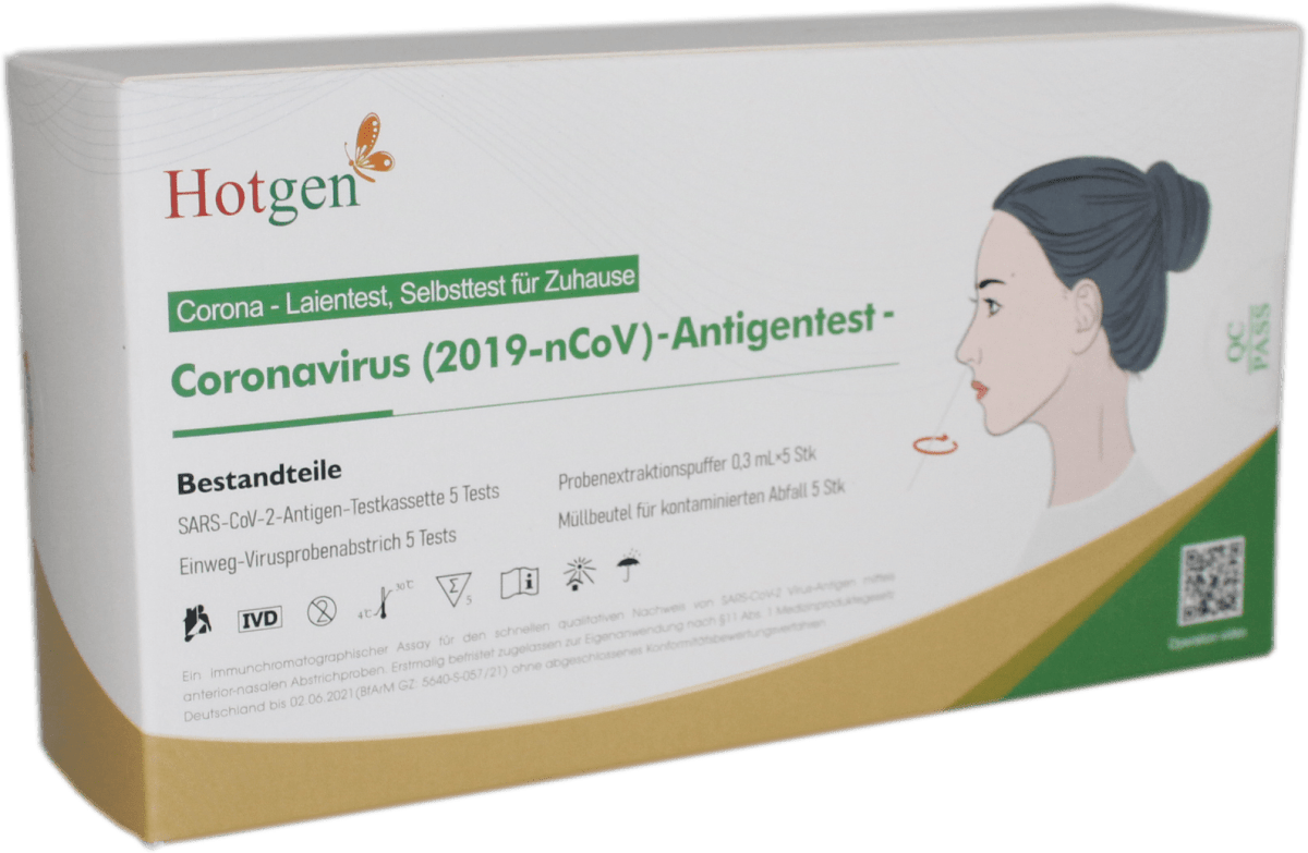 Hotgen Corona Schnelltest Selbsttest, 5 St dauerhaft günstig online kaufen dm.de
