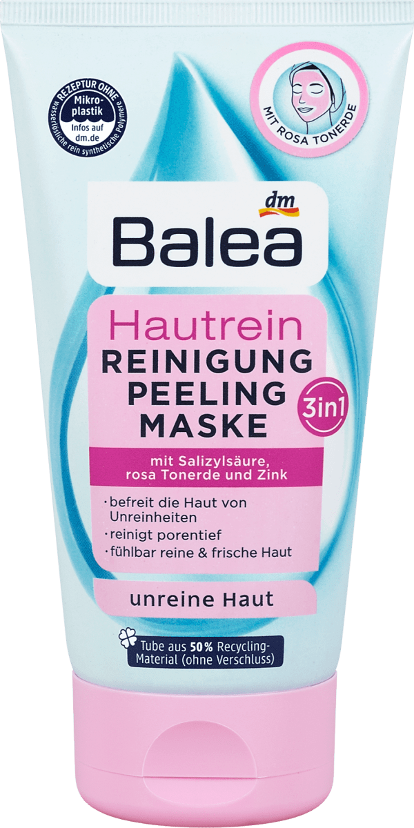 Balea Hautrein 3in1 Reinigung Peeling Maske, 150 ml dm.at