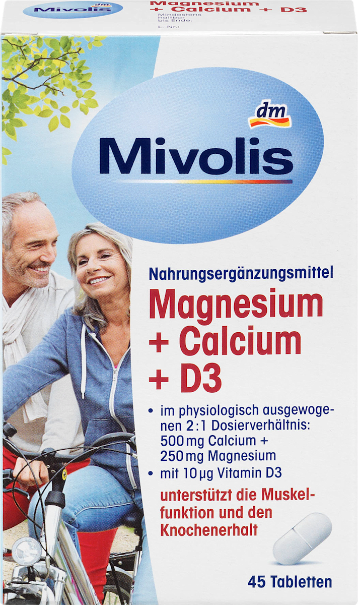 magnesium calcium d3 tabletten 45 st 95 g