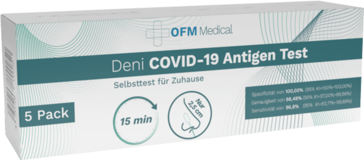 Deni Corona Schnelltest Selbsttest Covid 19 Antigen Test 5 St Dauerhaft Gunstig Online Kaufen Dm De