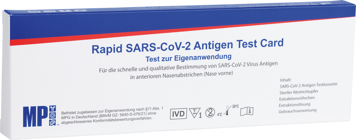 Corona Schnelltest Selbsttest Rapid SARS-CoV-2 Antigen Test Card, 1 St
