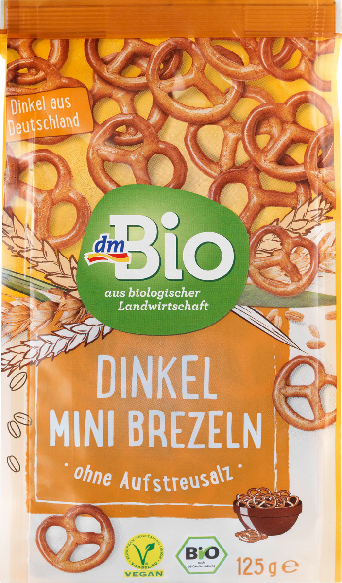 dmBio Snack, Mini Brezeln, Dinkel, salzfrei, 125 g dauerhaft günstig ...