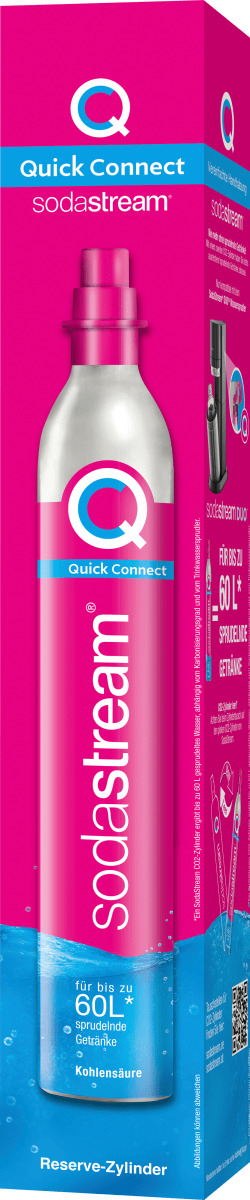 1x CO2 Quick Connect Kauf-Zylinder PINK 425g für SodaStream DUONEU /& ORIGINAL