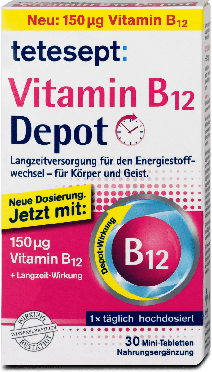 Tetesept Vitamin B12 Depot Tabletten 30 St Dm At
