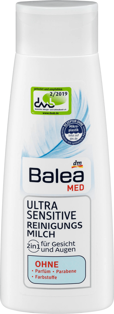 Balea MED 2in1 Ultra Sensitive Reinigungsmilch 200 ml dm at