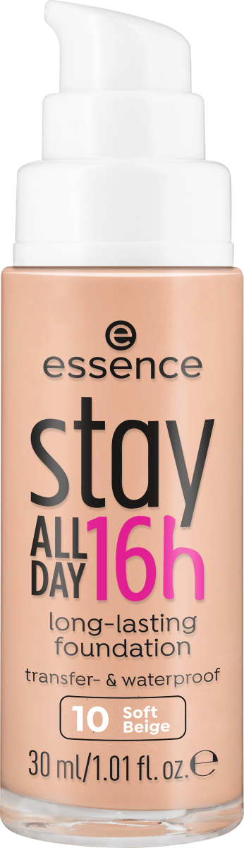 essence cosmetics Make-up stay ALL DAY 16h long-lasting Foundation Soft ...