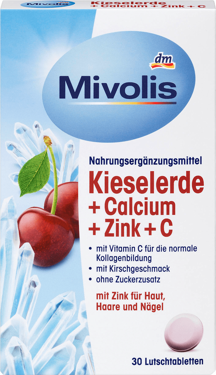 Mivolis Kieselerde Calcium Zink C Lutschtabletten 30 St 48 G Dauerhaft Gunstig Online Kaufen Dm De