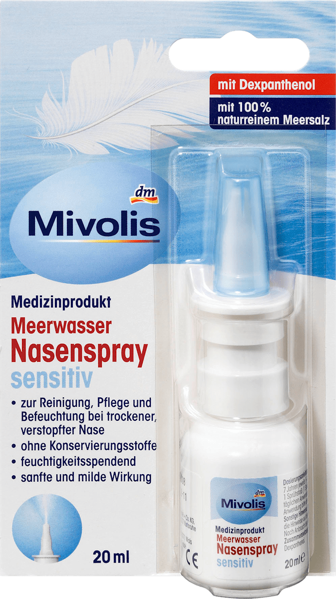 Mivolis Meerwasser Nasenspray Sensitiv 20 Ml Dauerhaft Gunstig Online Kaufen Dm De