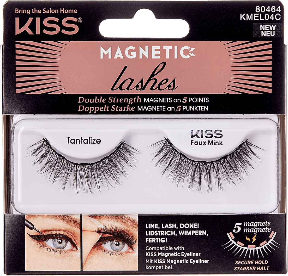 KISS umelé riasy Eyeliner & Lash Kit 04 Tantalize