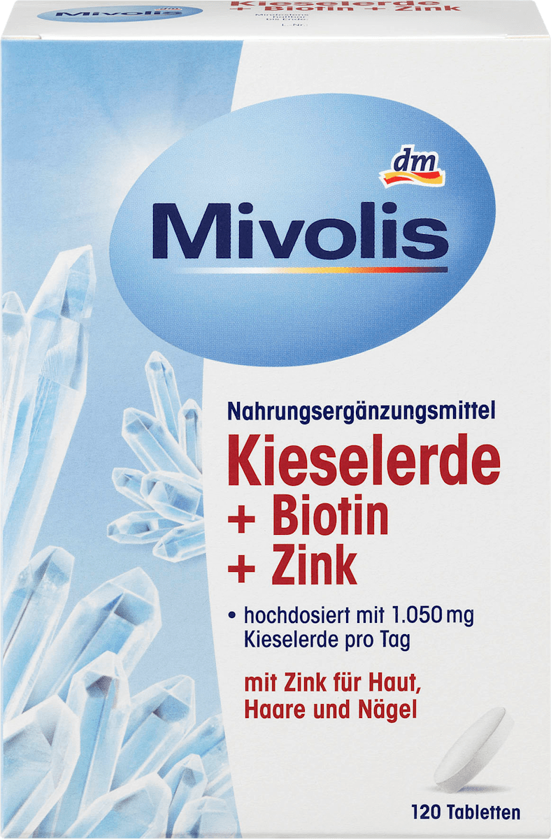 Mivolis Kieselerde Biotin Zink Tabletten 120 St 148 G Dauerhaft Gunstig Online Kaufen Dm De
