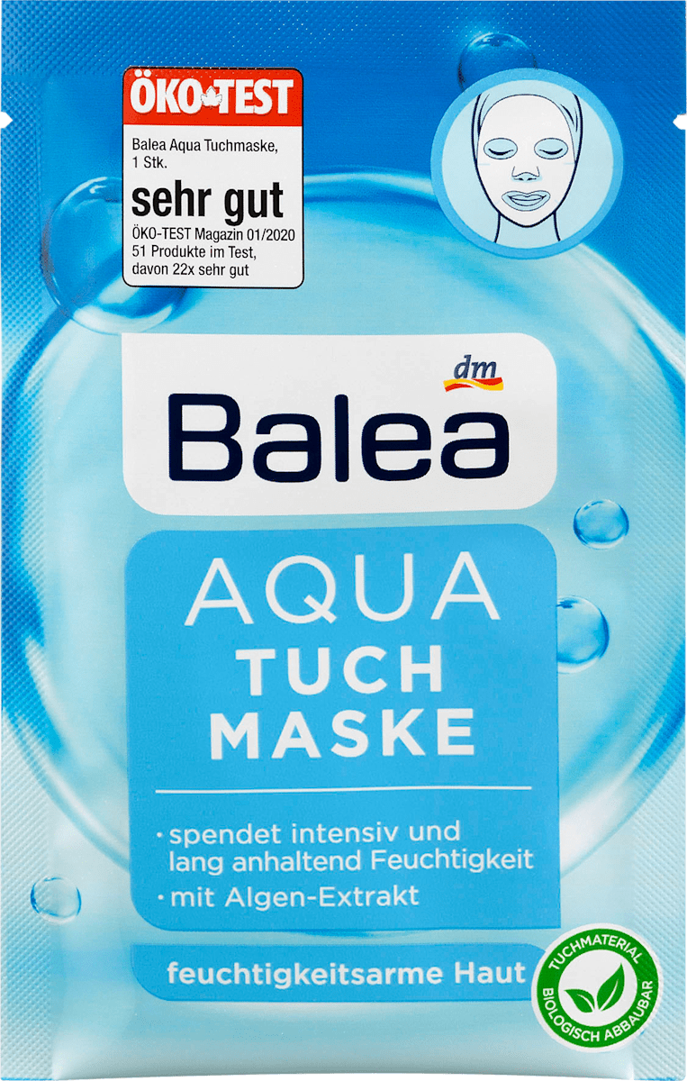 Tuchmaske Aqua, 1 St