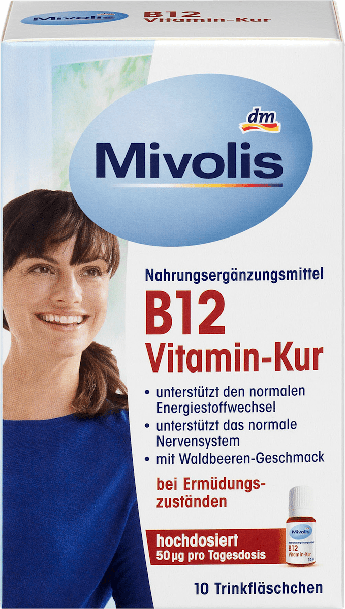 Mivolis B12 Vitamin Kur Trinkampullen 10 St 100 Ml Dauerhaft Gunstig Online Kaufen Dm De
