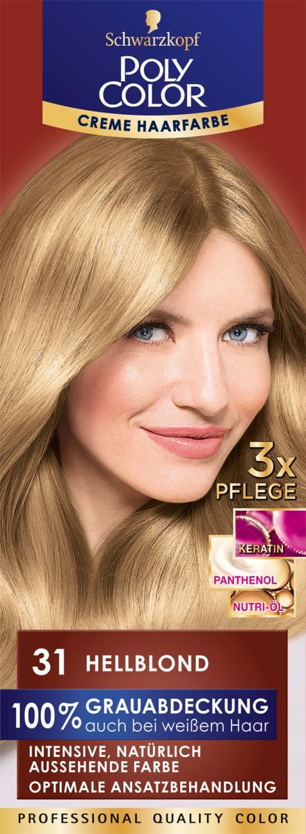 Poly Cremehaarfarbe Haarfarbe Hellblond 31 1 St Dauerhaft Gunstig Online Kaufen Dm De
