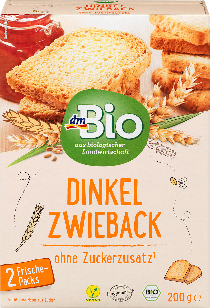 Dmbio Zwieback Dinkel 200 G Dauerhaft Gunstig Online Kaufen Dm De