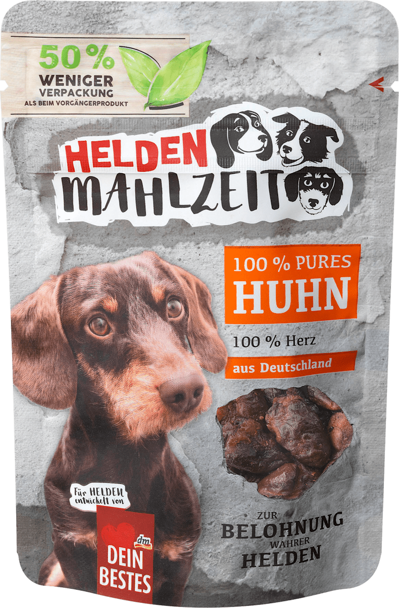 Dein Bestes Heldenmahlzeit pure Hühnerherzen, 50 g dauerhaft günstig