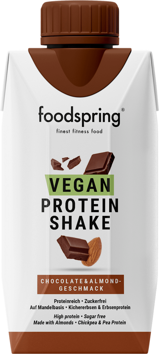 foodspring Protein Drink, ChocolateAlmond, trinkfertig, 330 ml