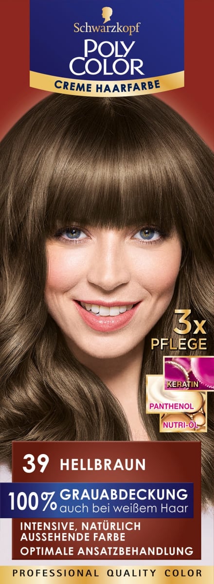 Poly Cremehaarfarbe Haarfarbe Hellbraun 39 1 St Dauerhaft Gunstig Online Kaufen Dm De