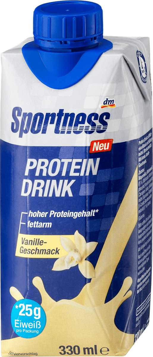 Sportness Protein Drink Vanille, 330 ml dm.at