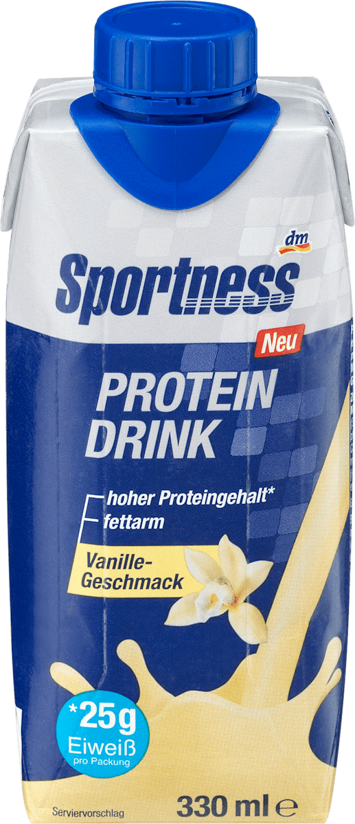 Sportness Protein Drink Vanille Geschmack Trinkfertig 330 Ml Dauerhaft Gunstig Online Kaufen Dm De