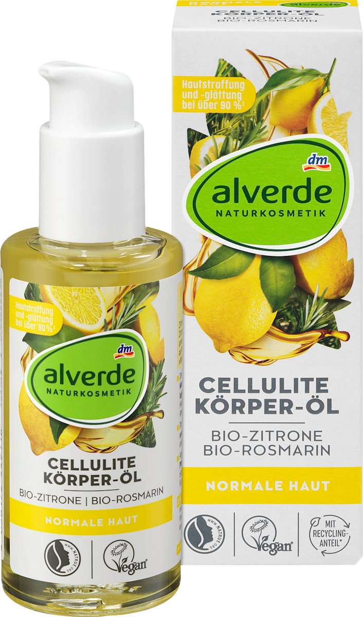 alverde naturkosmetik cellulite korper ol bio zitrone bio rosmarin 100 ml dauerhaft gunstig online kaufen dm de