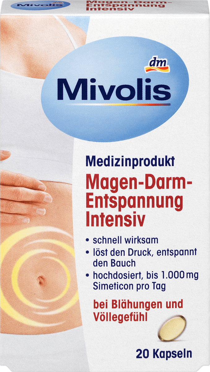 Mivolis Magen Darm Entspannungs Kapseln Intensiv 20 St Dauerhaft Gunstig Online Kaufen Dm De