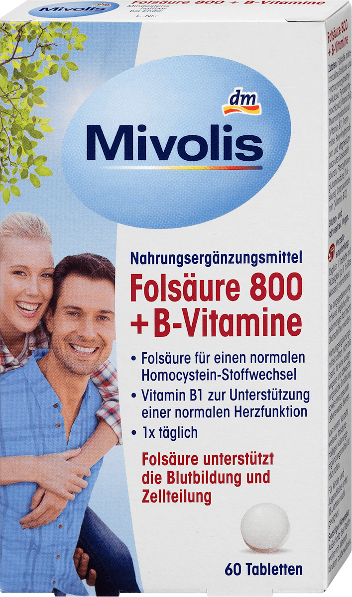 Mivolis Folsaure 800 B Vitamine Tabletten 19 G Dm At