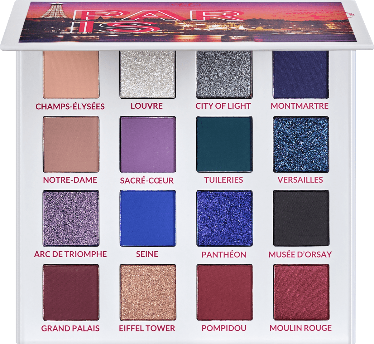 BH Cosmetics 16 Farben Lidschattenpalette Passion in Paris, 16 g dm.at