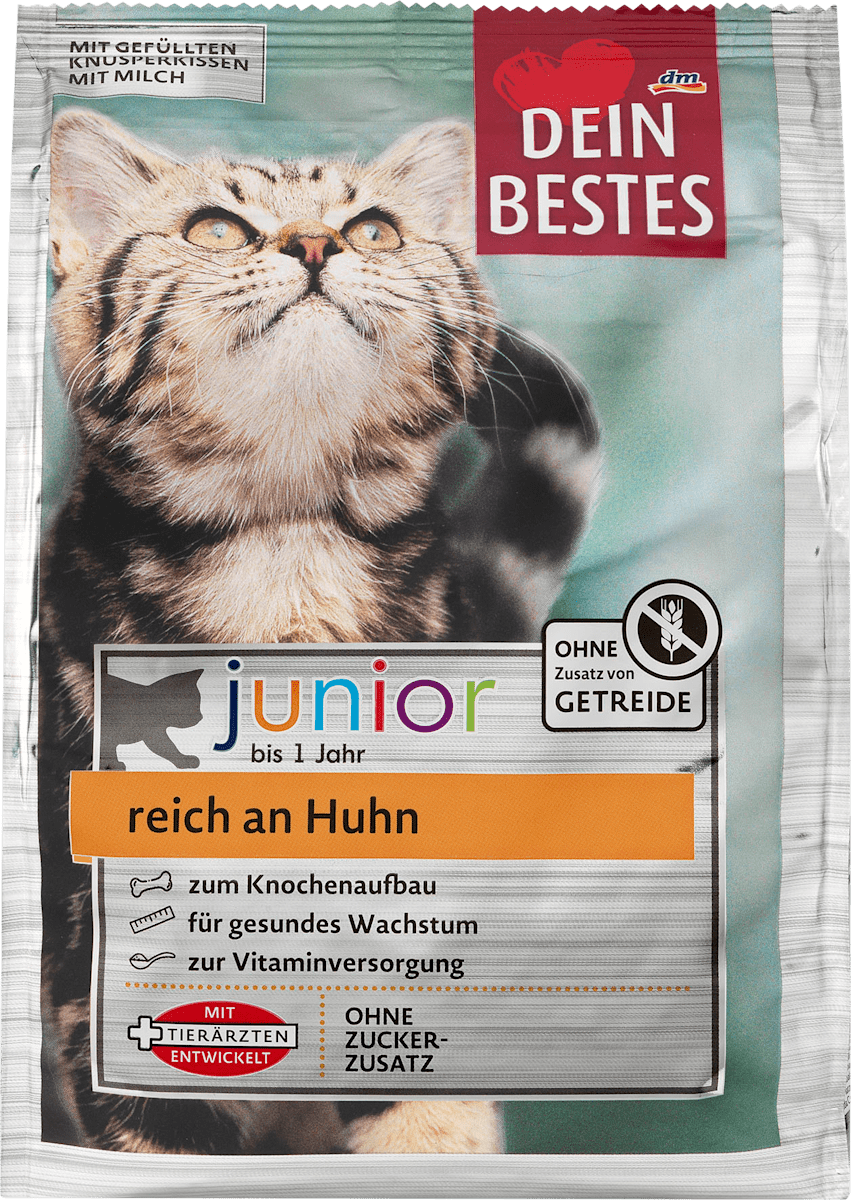 Dein Bestes Trockenfutter für Katzen, Junior reich an Huhn, 500 g ... - Dein Bestes Trockenfutter Fuer Katzen Junior Reich An Huhn