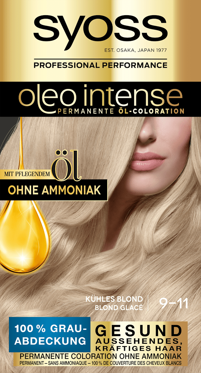 syoss oleo intense haarfarbe kuhles blond 9 11 1 st dauerhaft gunstig online kaufen dm de