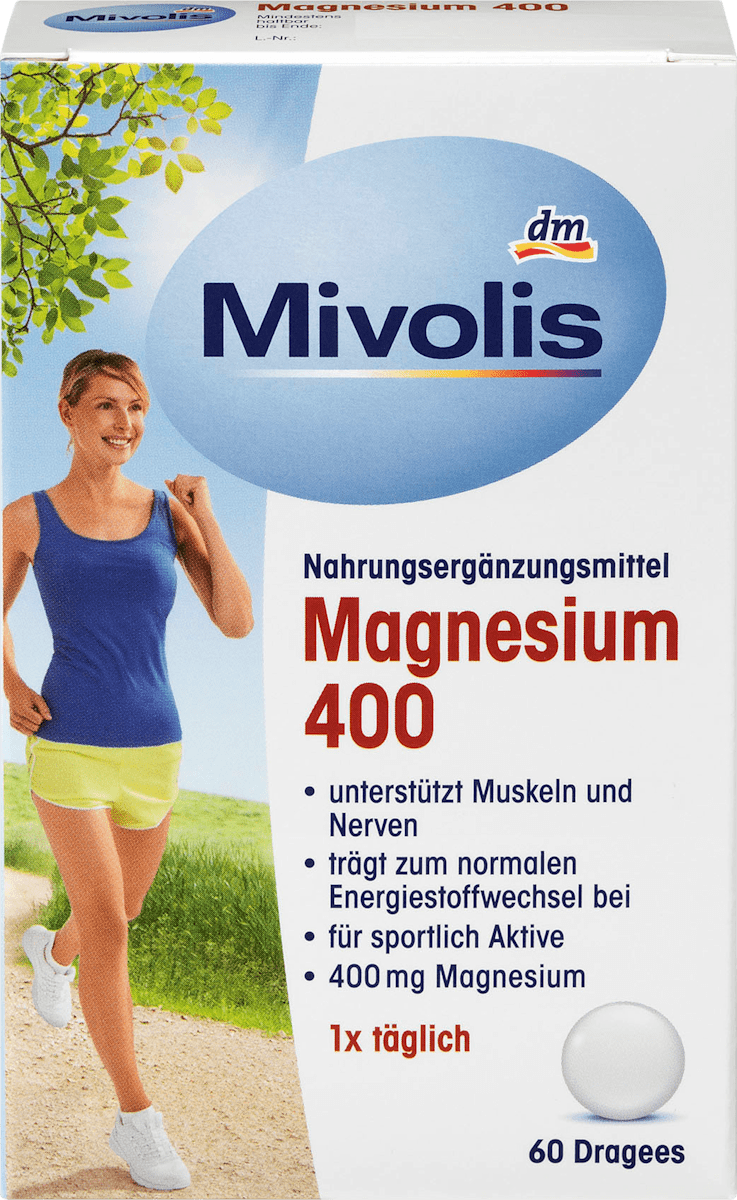 Mivolis Magnesium 400 Dragees 60 St 65 7 G Dauerhaft Gunstig Online Kaufen Dm De