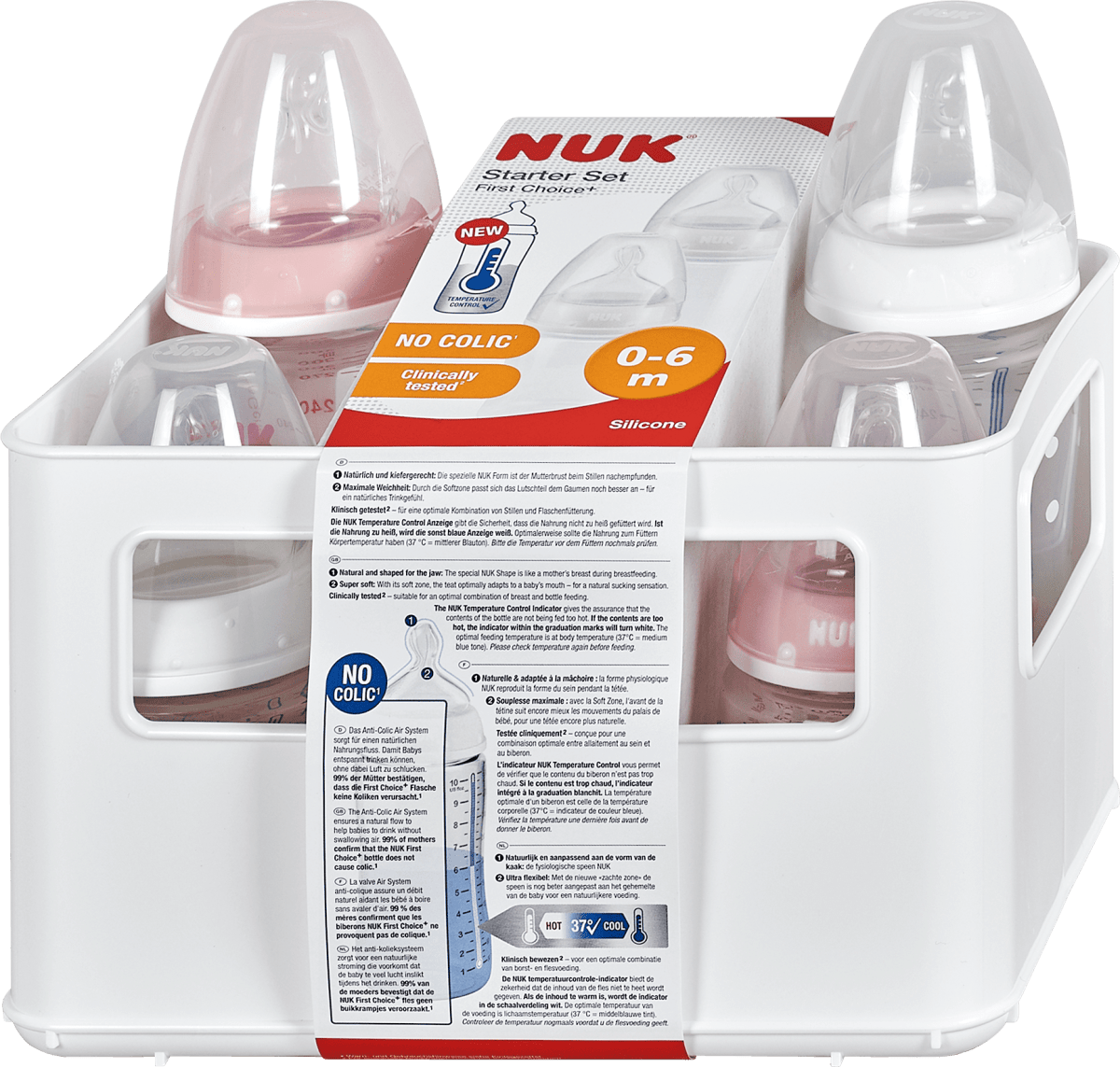 Nuk First Choice  Babyflaschen Starter Set 0-6 Monate rosa, 1 St | dm.at