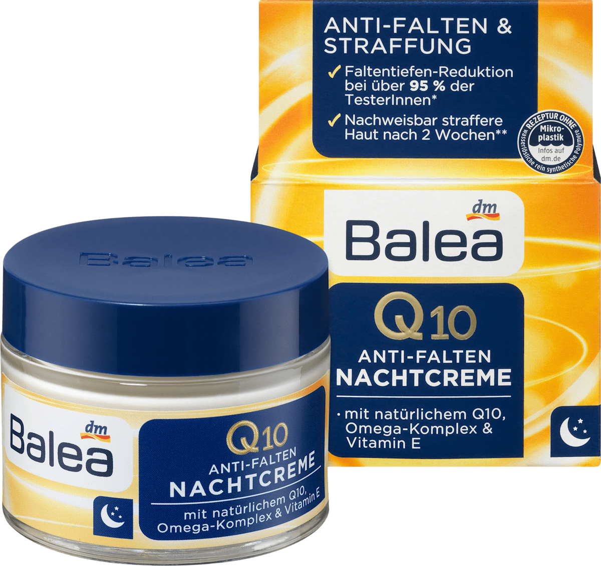 Balea Q10 AntiFalten Nachtcreme, 50 ml dauerhaft günstig online kaufen dm.de