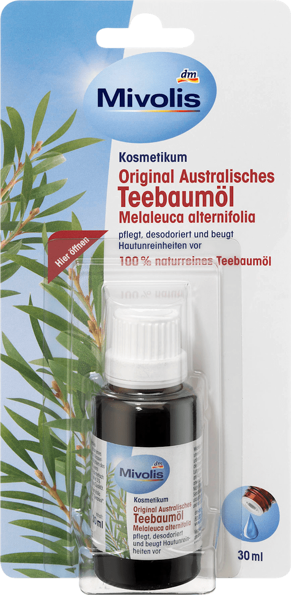 Mivolis Australisches Teebaumol Melaleuca Alternifolia 30 Ml Dauerhaft Gunstig Online Kaufen Dm De