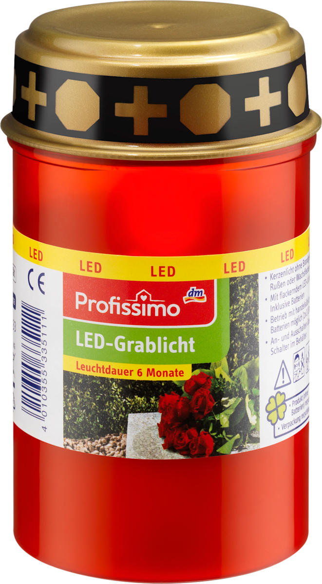 profissimo grabkerze led grablicht 1 st dauerhaft gunstig online kaufen dm de