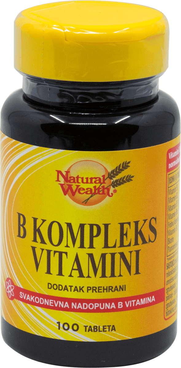 Natural Wealth B Kompleks Vitamini 100 Kom Dm Hr