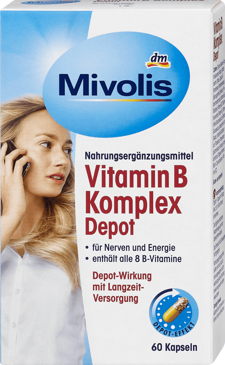 Mivolis Kompleks Vitamina B U Kapsulama S Vremenskim Otpustanjem S Vitaminima B Skupine 33 G Dm Hr