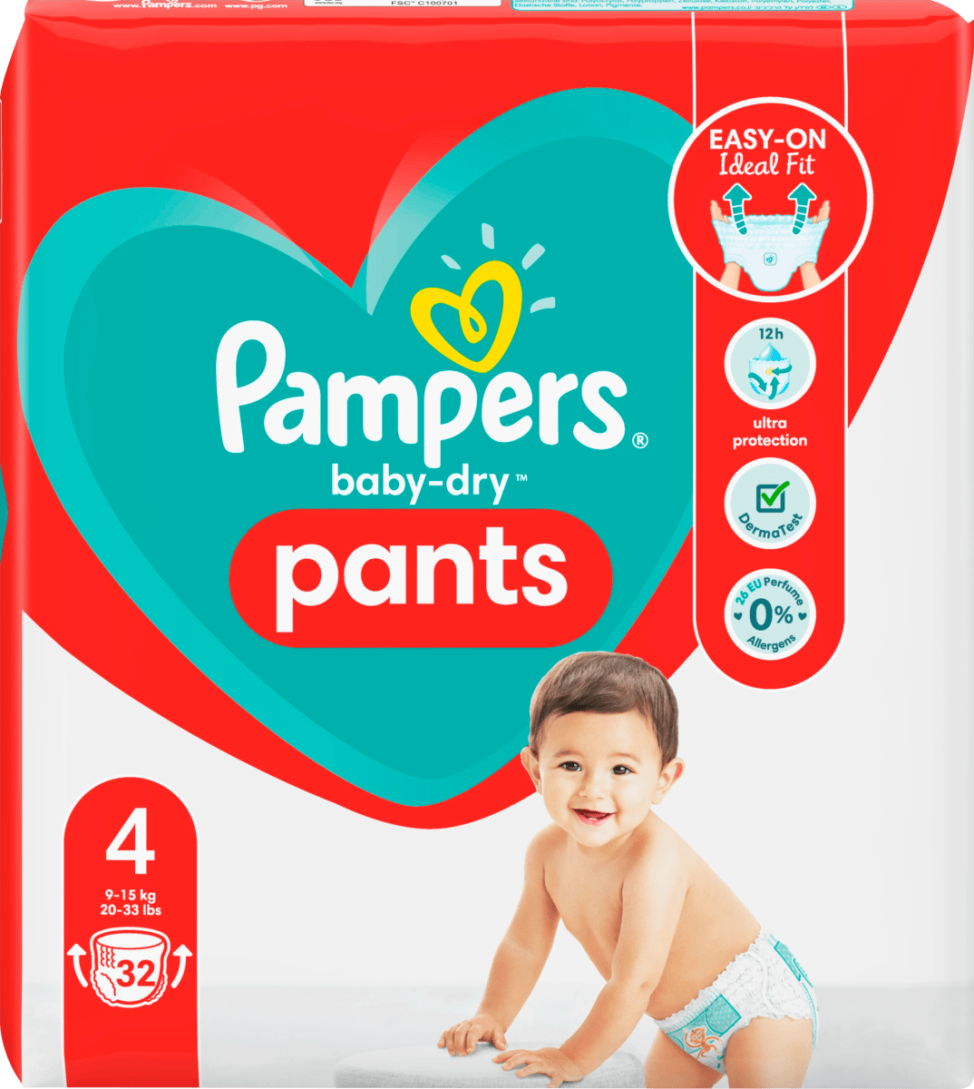grot sensatie Ideaal Pampers Pants Baby Dry, Größe 4 Maxi, 9-15kg, Einzelpack, 32 St dauerhaft  günstig online kaufen | dm.de