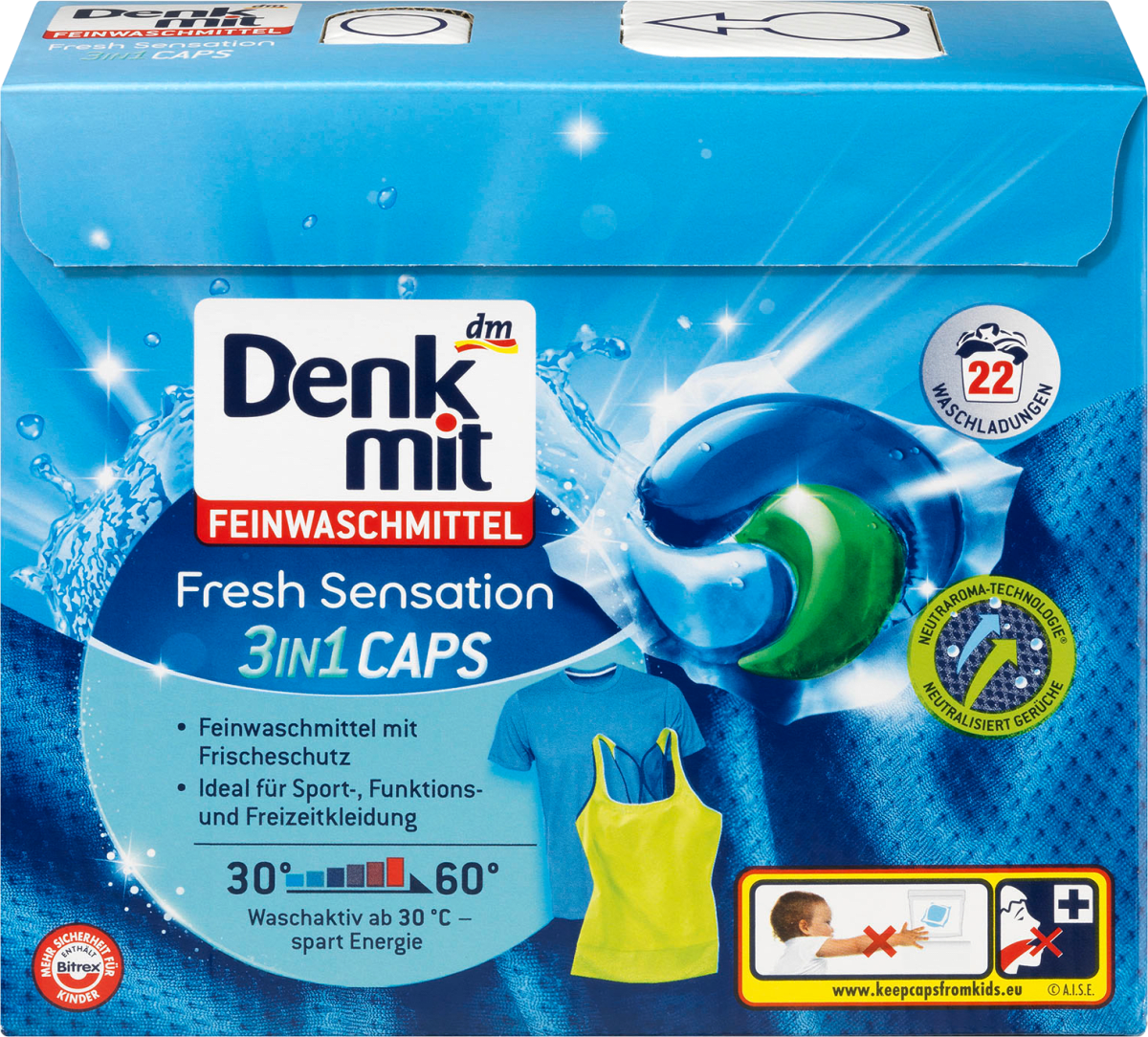 Feinwaschmittel 3in1 Caps Fresh Sensation, 22 Wl