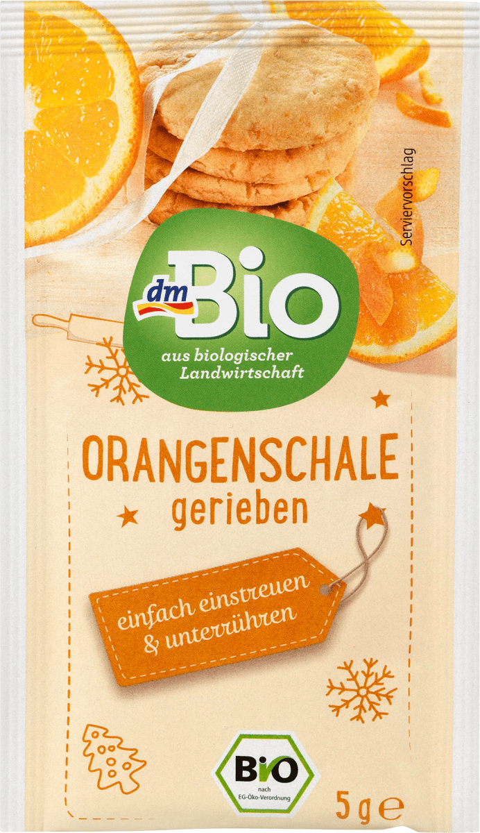 Orangenschale gerieben, 5 g