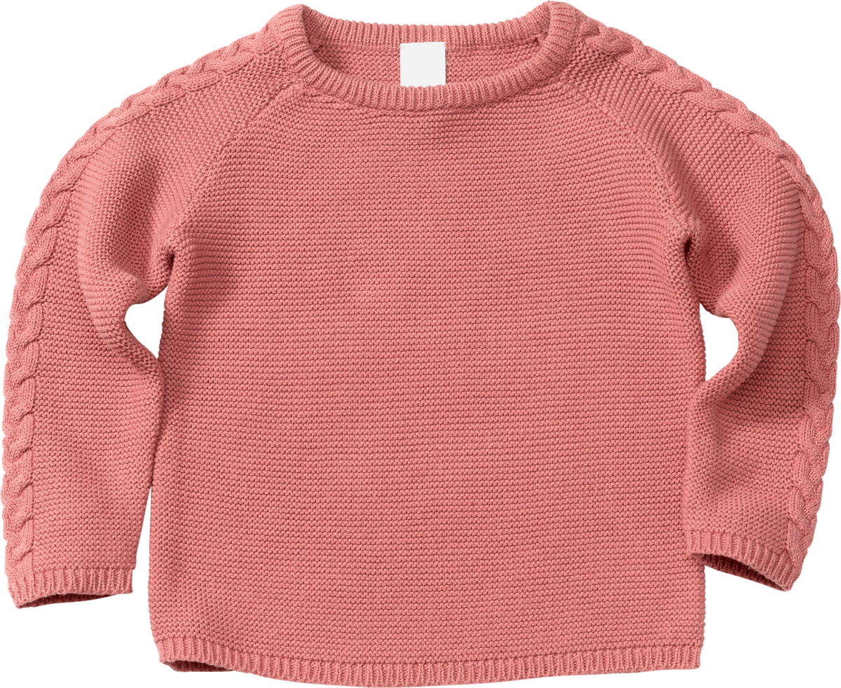 ALANA Kinder Pullover, Gr. 98, in Bio-Baumwolle, rosa, 1 St dauerhaft