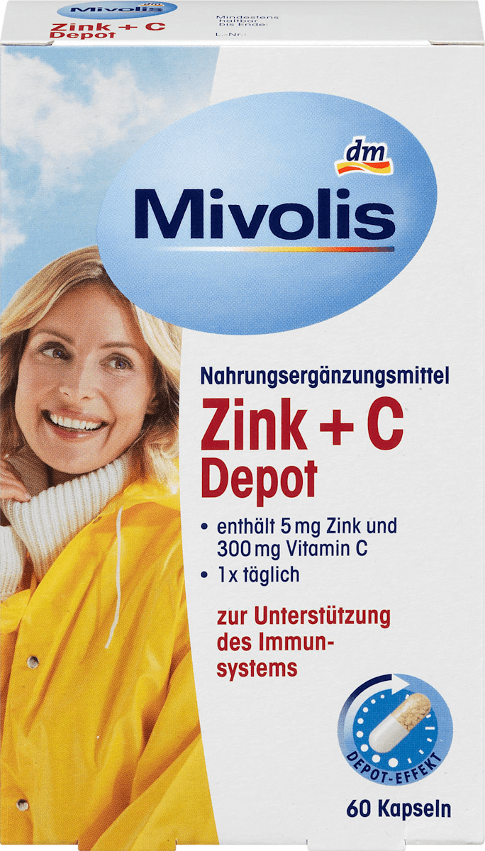 Zink + C Depot Kapseln 60 St., 37 g