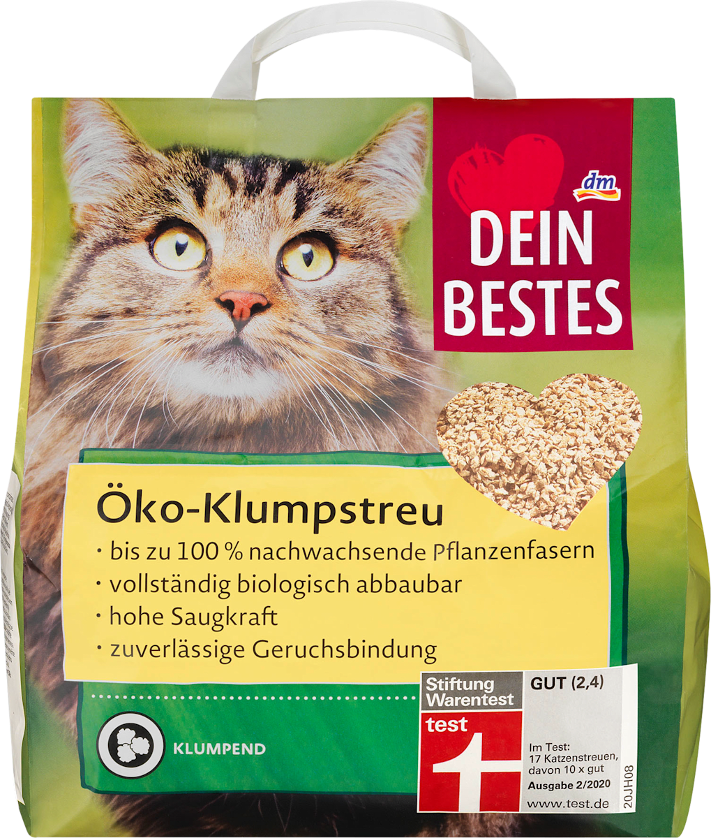 Dein Bestes Katzenstreu, Öko-Klumpstreu, 10 L Dauerhaft Günstig Online  Kaufen | Dm.de
