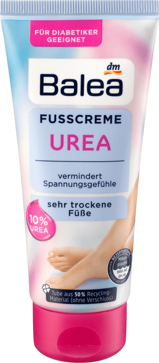 Fußcreme mit Urea (10%), 100 ml
