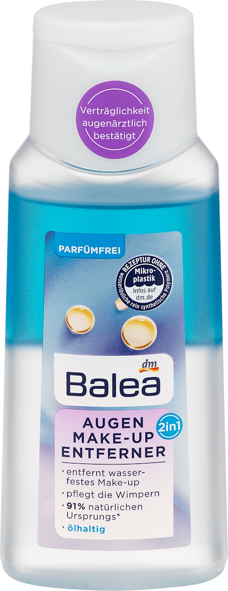 Balea 2in1 Augen-Make-Up Entferner ölhaltig, 100 ml